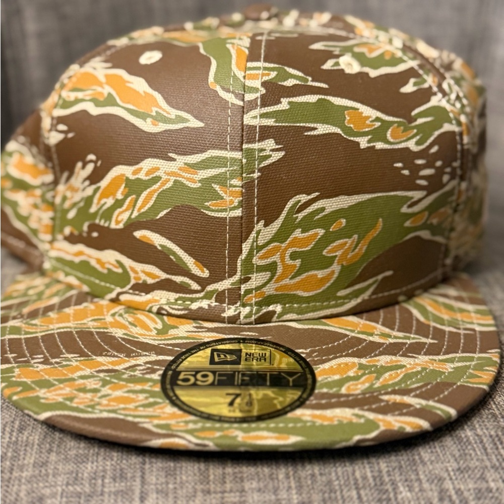 New Era 59FIFTY Brown Camo Fitted Cap Size 7 1/8